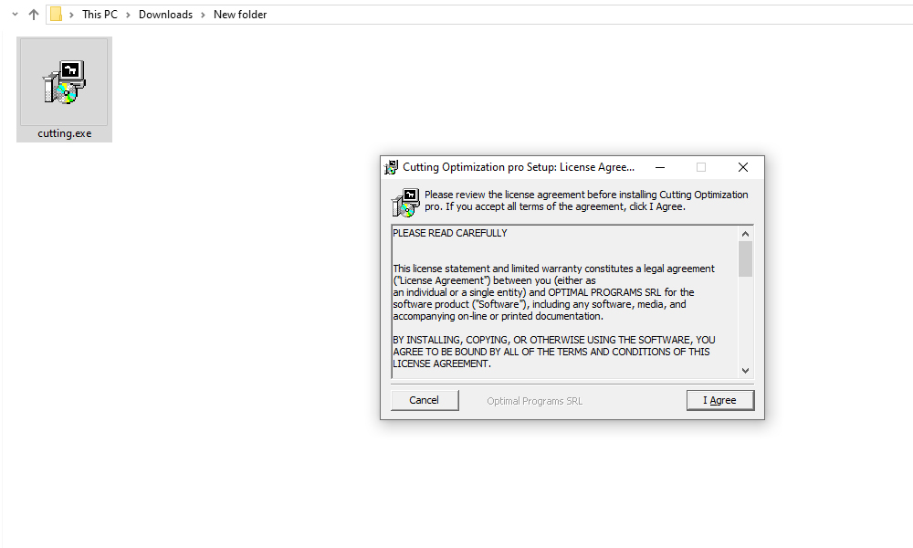 Bấm I Agree để tiếp tục