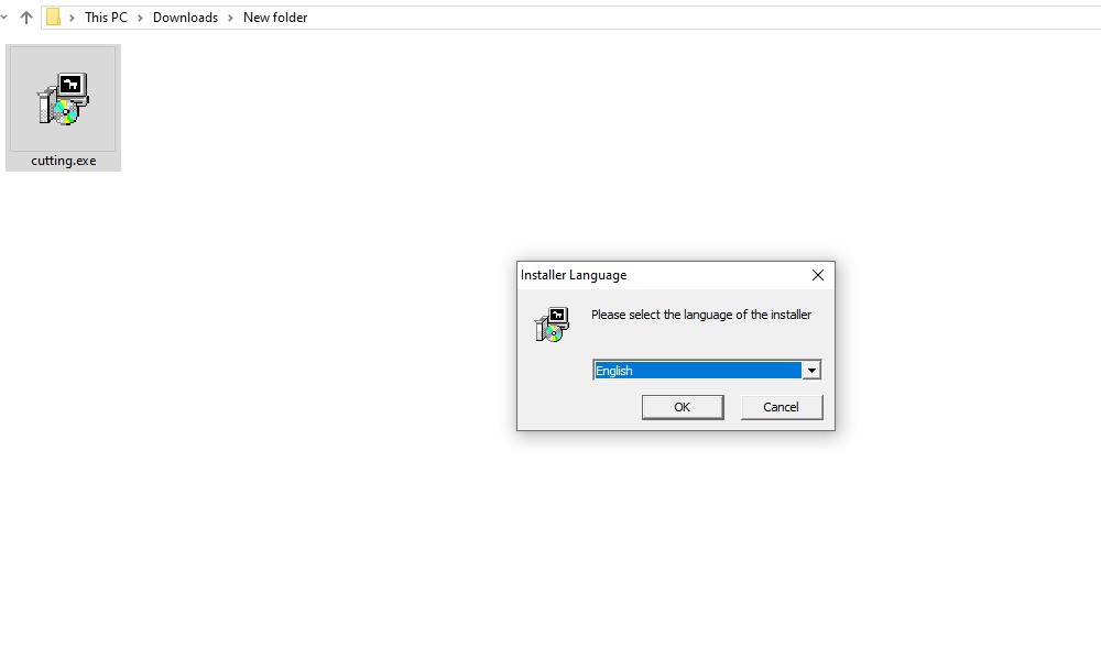 Click chuột vào file tải về và bấm ok