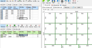 Hướng dẫn sử dụng phần mềm Cutting Optimization Pro